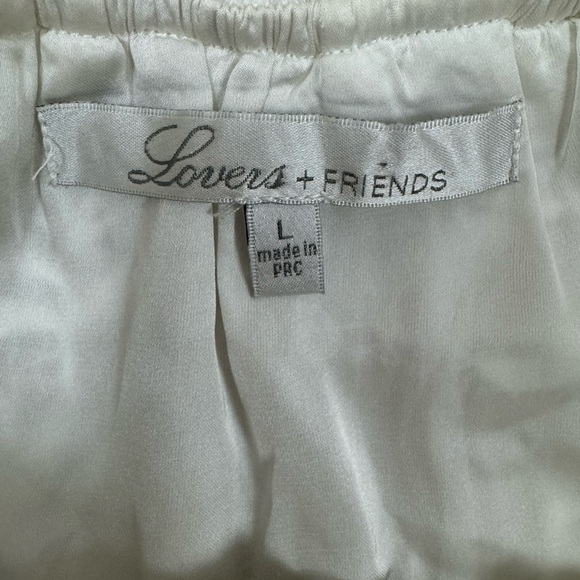 Lovers + Friends White Off-Shoulder Flutter Sleeve Sundress. C36 - Picture 16 of 16